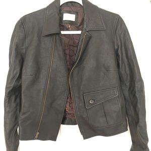 Billy Reid Leather Moto Jacket